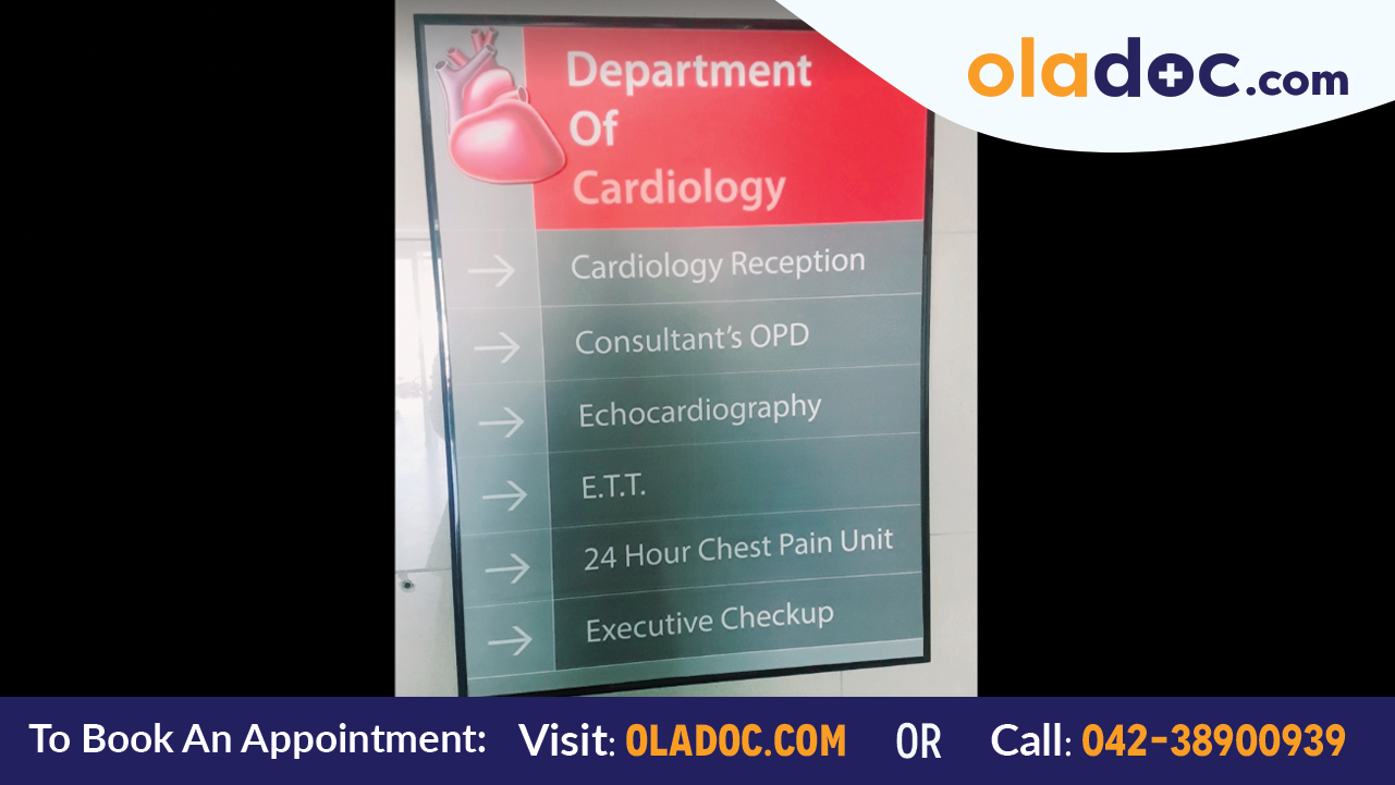 Cardiology Department at Omar Hospital and Cardiac Centre Lahore